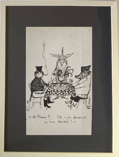 Daninos illustration from 1962 "France...France in Yalta"