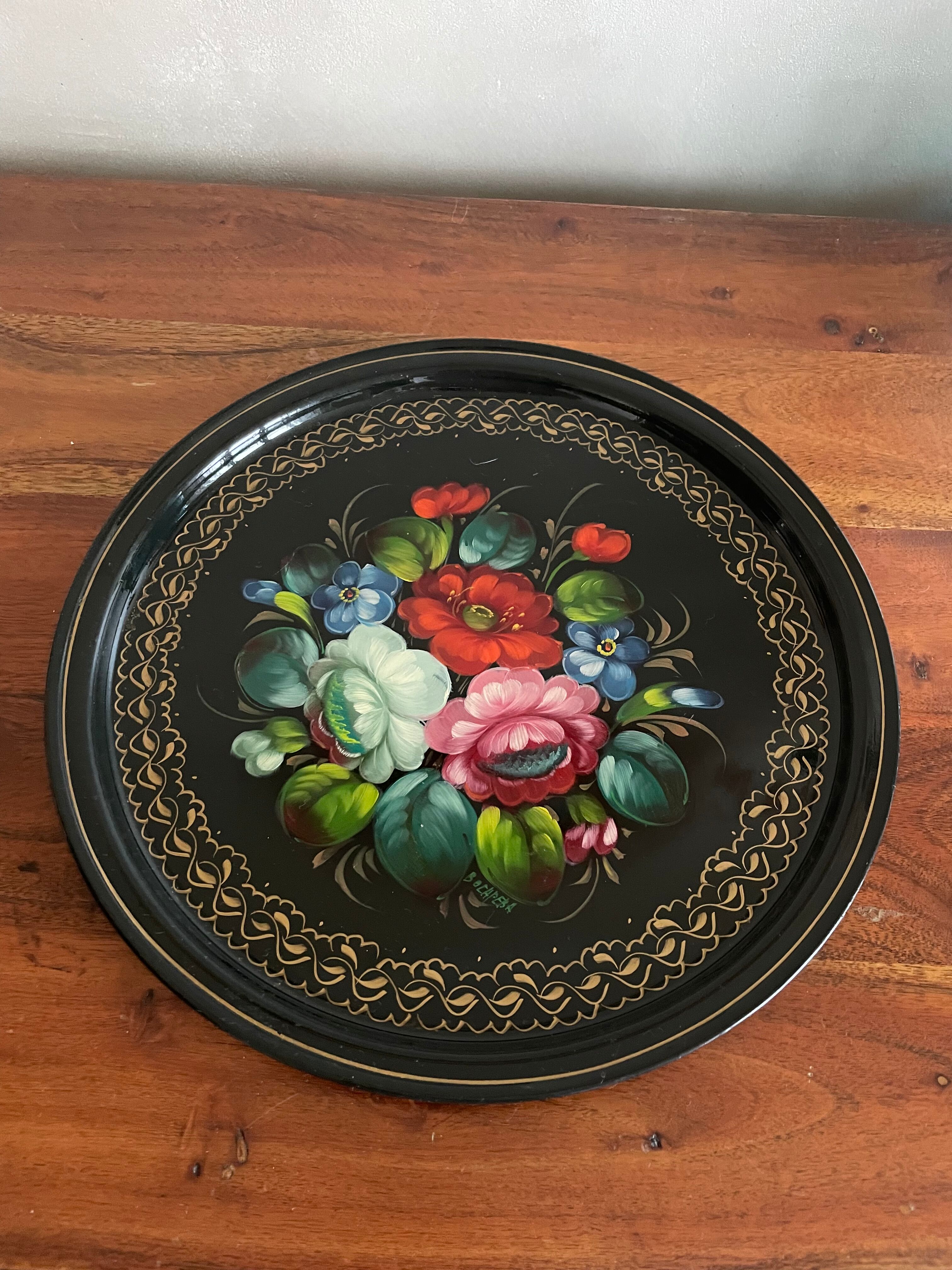 Iron top decoration flowers