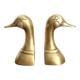 Duck brass bookends