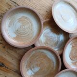 Stoneware coffee service, cups and saucers