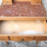 Marble tray side table