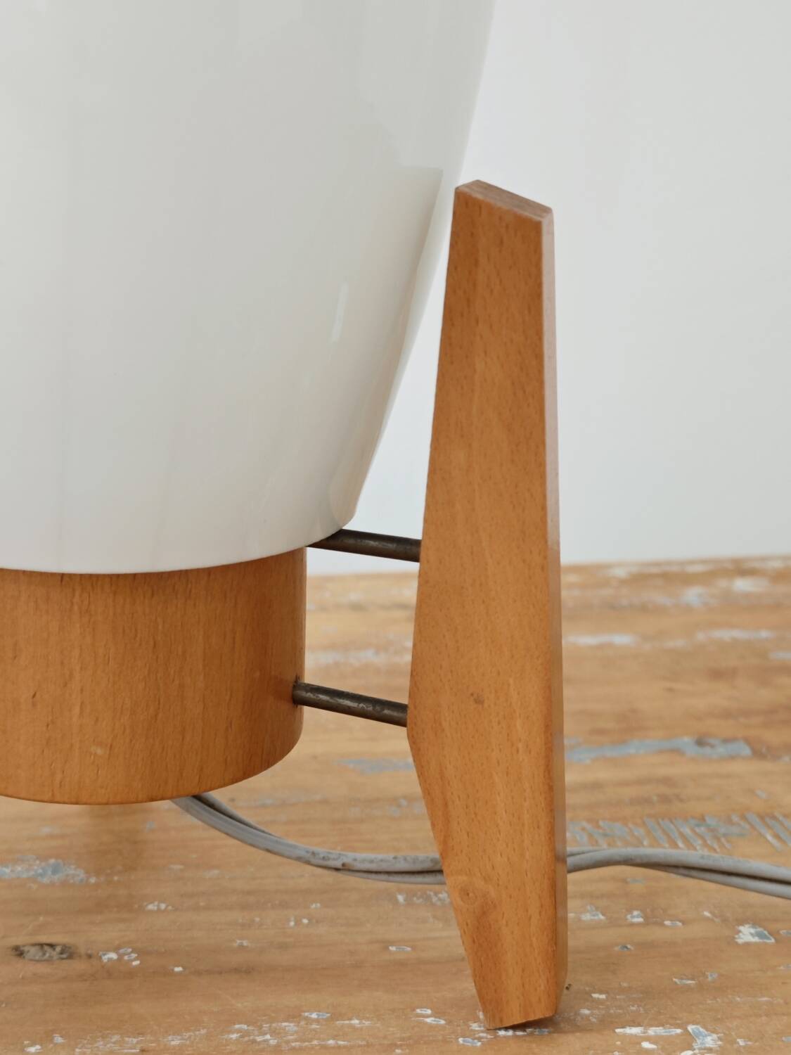 Drevo Humpolec opaline yellow table lamp type 107/S