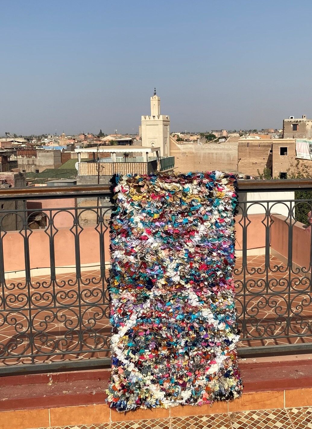 Moroccan carpet boucherouite