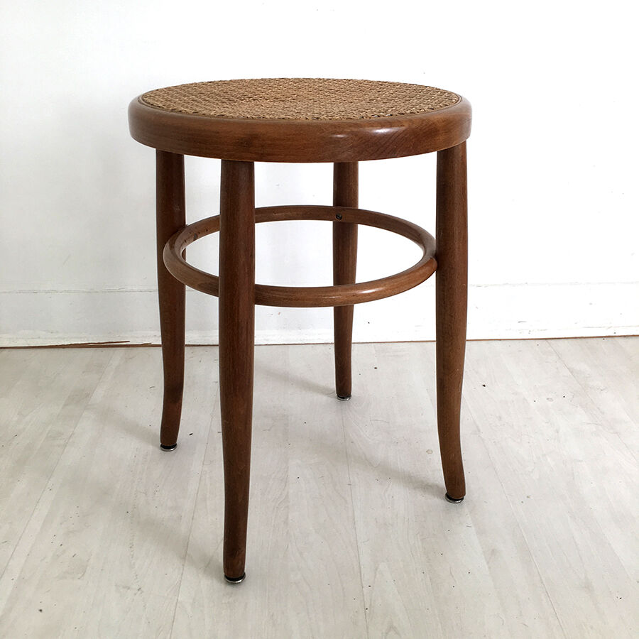 Pair of caned stools