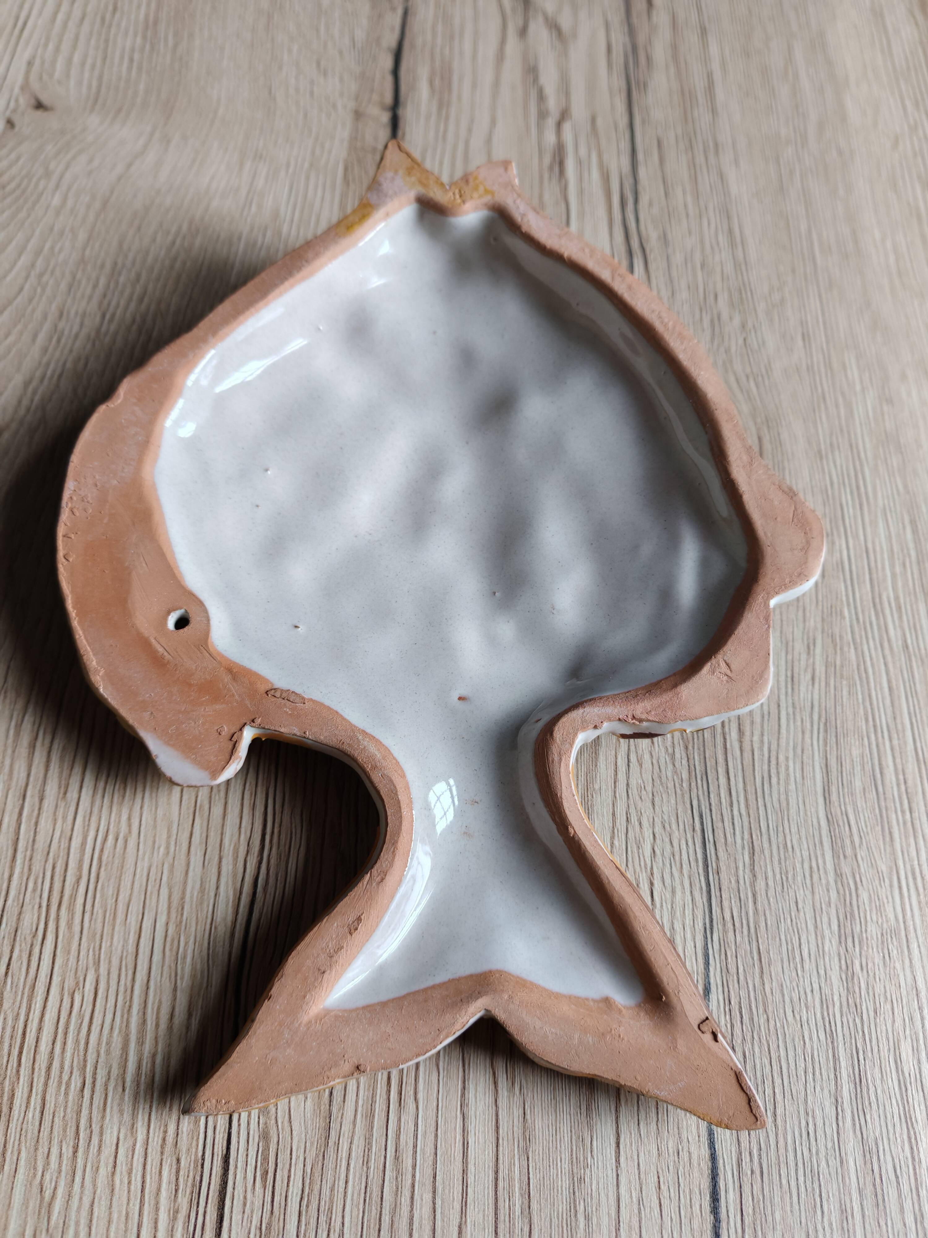 Vintage Ceramic Wall Decorative Fish - Mediterranean Style Decoration