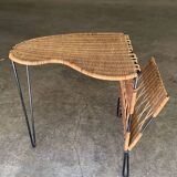 Rattan wicker side table