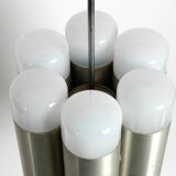 Italian 1960s Space Age ceiling lamp with 13 glasses by Goffredo Reggiani
