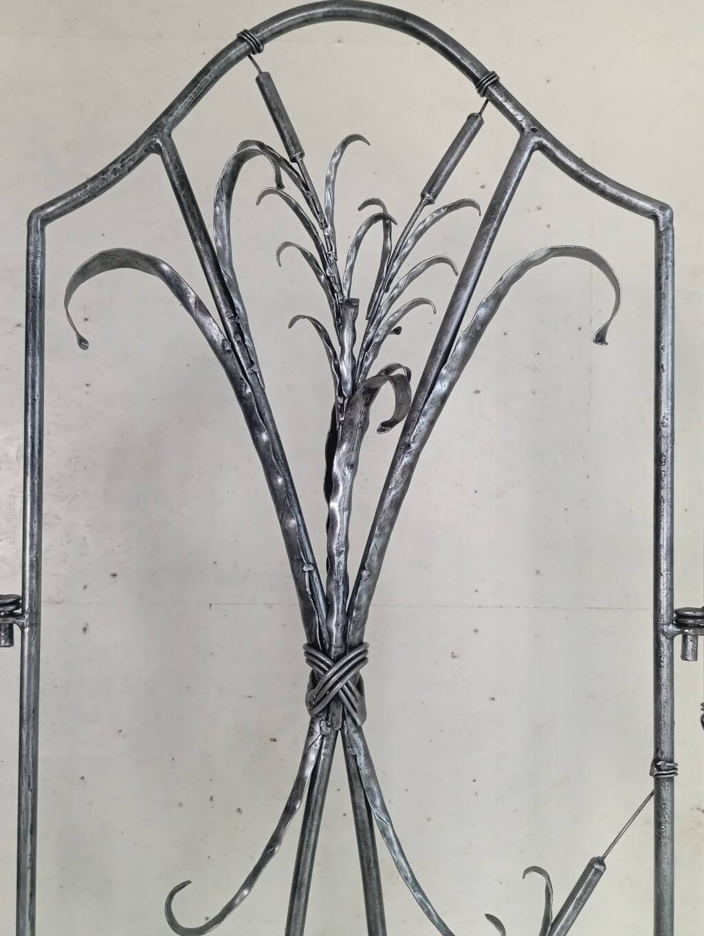 Artistic wrought iron screen