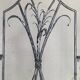 Artistic wrought iron screen