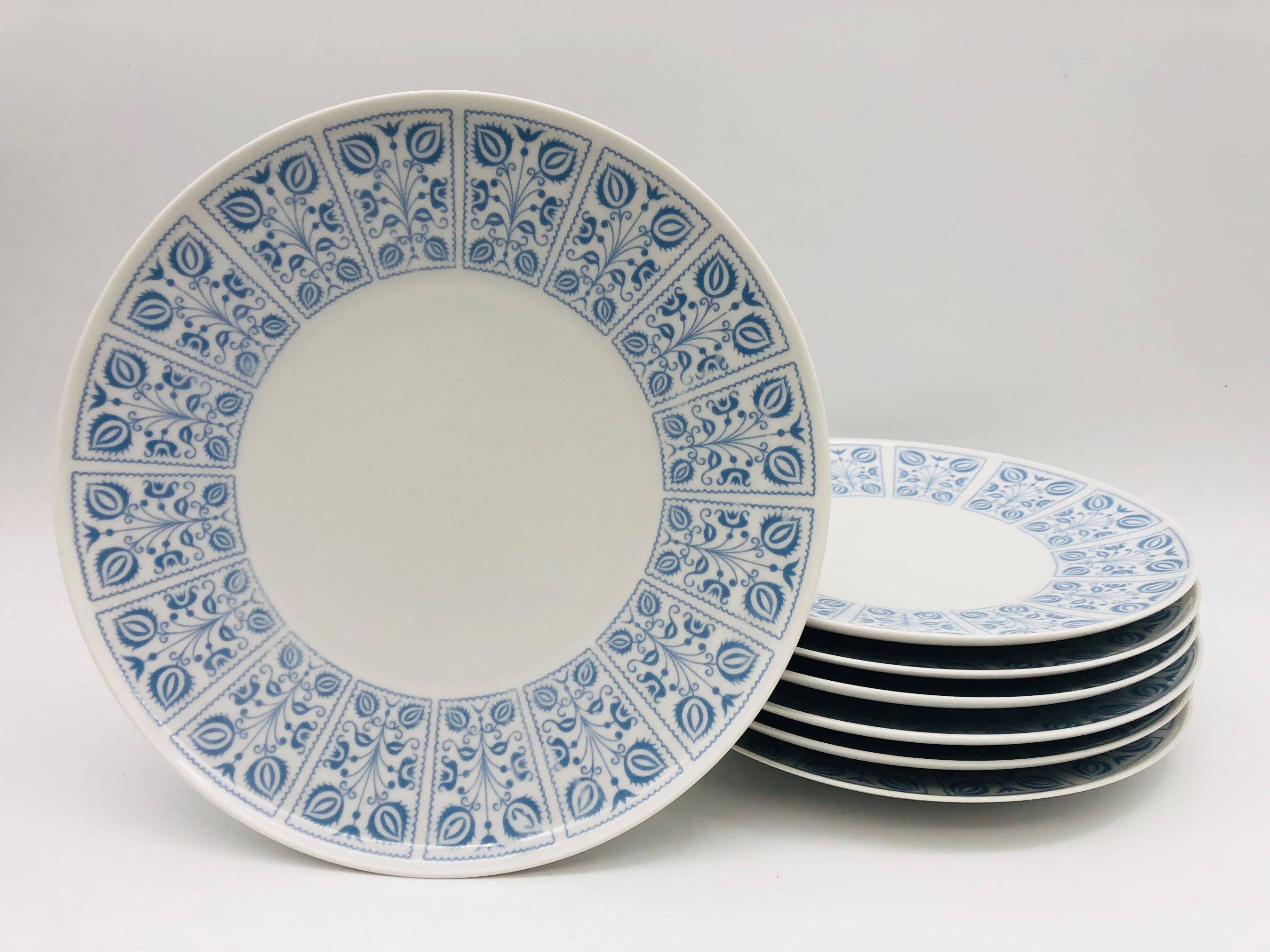 6 dinner plates and dish, H&C Selb Bavaria Germany Heinrich
