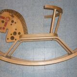 Vintage wooden rocking horse