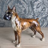Chien Boxer en porcelaine, Goebel, Allemagne, 1973