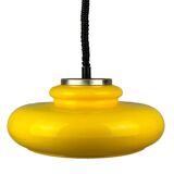 60s 70s ceiling lamp hanging lamp plastic chrome metal space age design