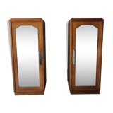 Art deco twin cabinets