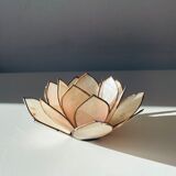 Fleur de lotus nacre et laiton