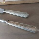 Art Deco silver leg meat serving box