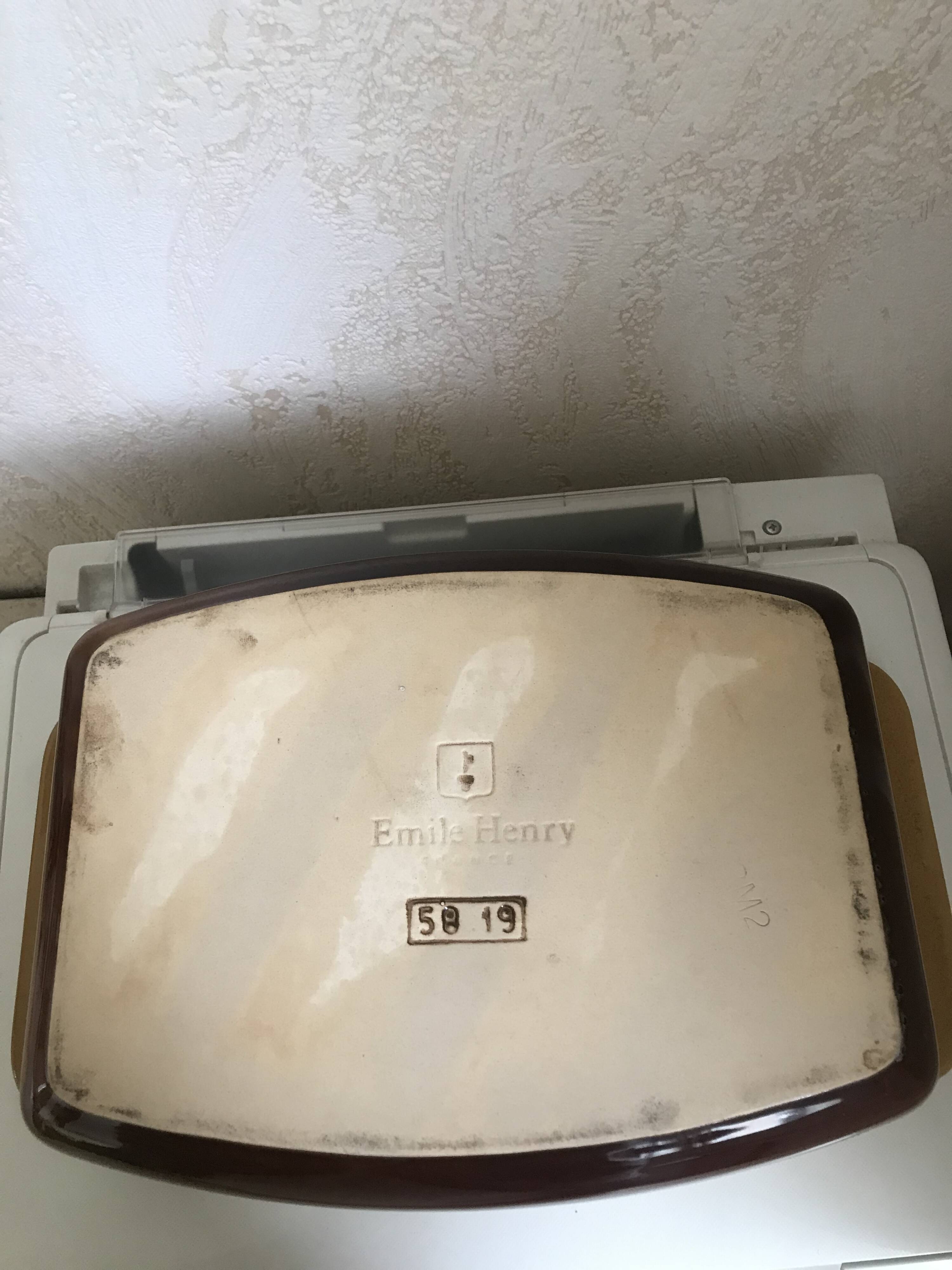 Emile Henry glazed ceramic oven dish
