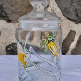 Set of 5 glass spice jars