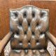Chaise de bureau Chesterfield anglaise classique marron