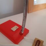 Mini orange plastic desk lamp