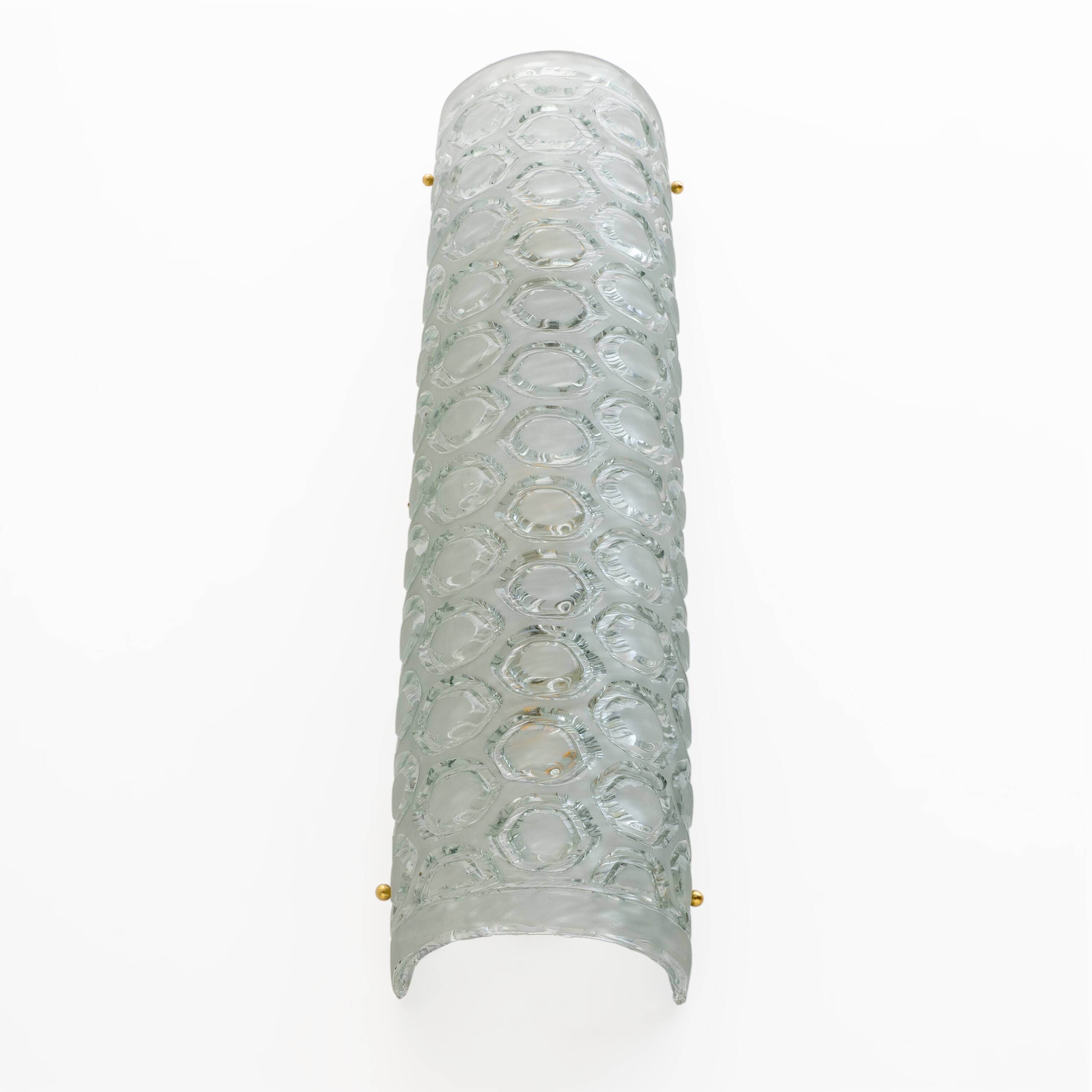 Pair of Modern Light Green Murano Glass Sconces