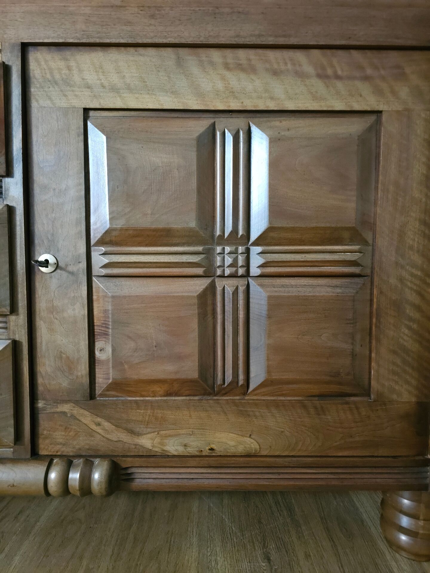 Solid Walnut Buffet, Art Deco, Circa 1940