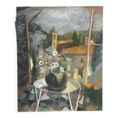 “Veranda du Midi” huile sur toile signée Helme