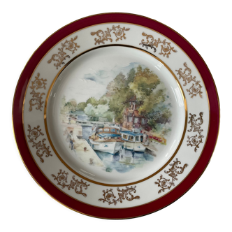 Assiette porcelaine de saint éloi