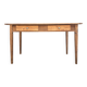 Renovated oak and walnut farmhouse table.
