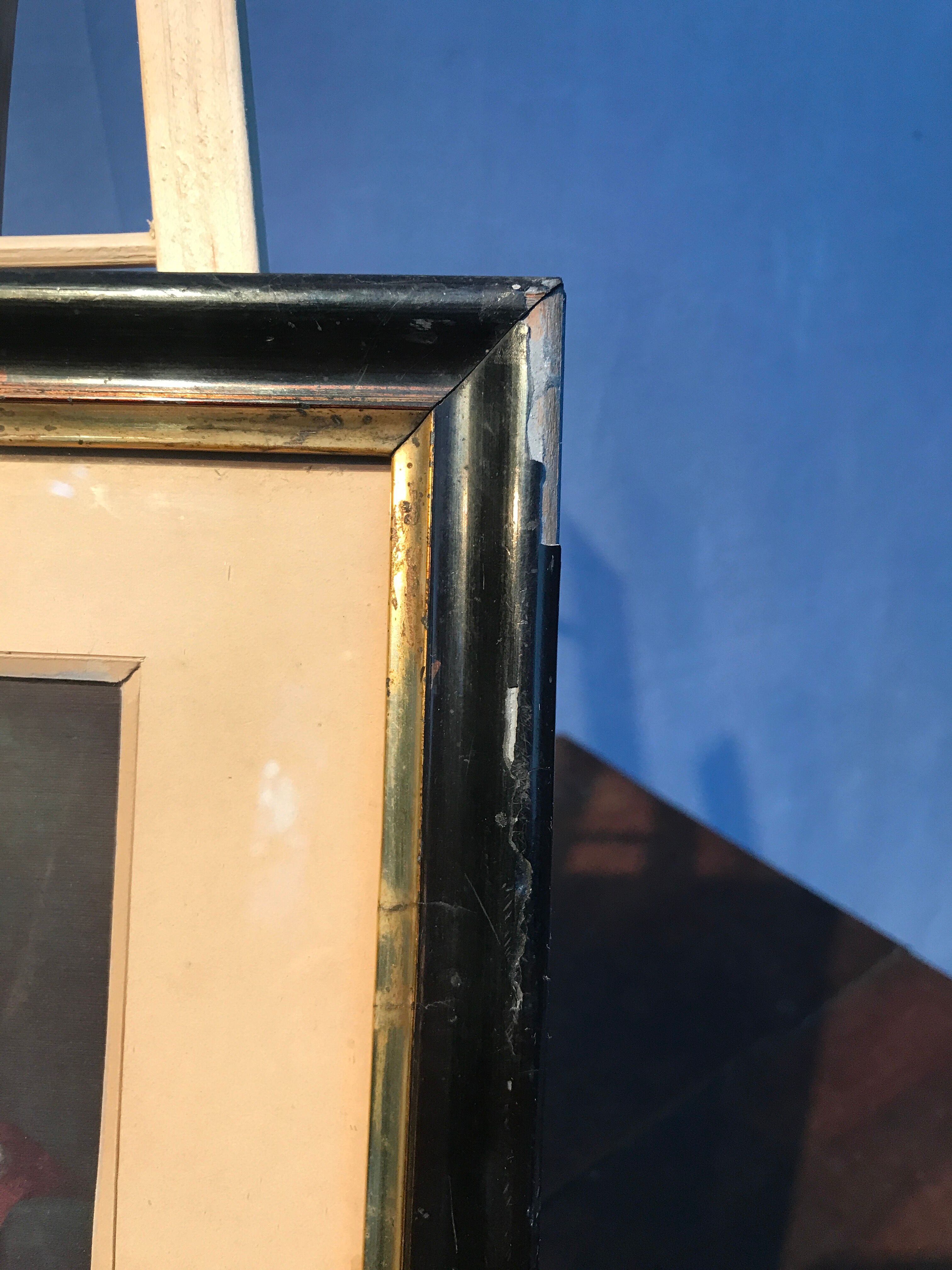 Lithograph of a woman lying in the forest