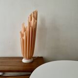 Athena table lamp draped in beige and pink, Georgia Jacob 1970