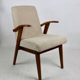 Armchair chair 300-123, design by M. Puchała beige boucle