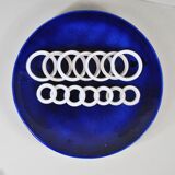 Sculptural ceramic plate by De Pascalis, 1970s