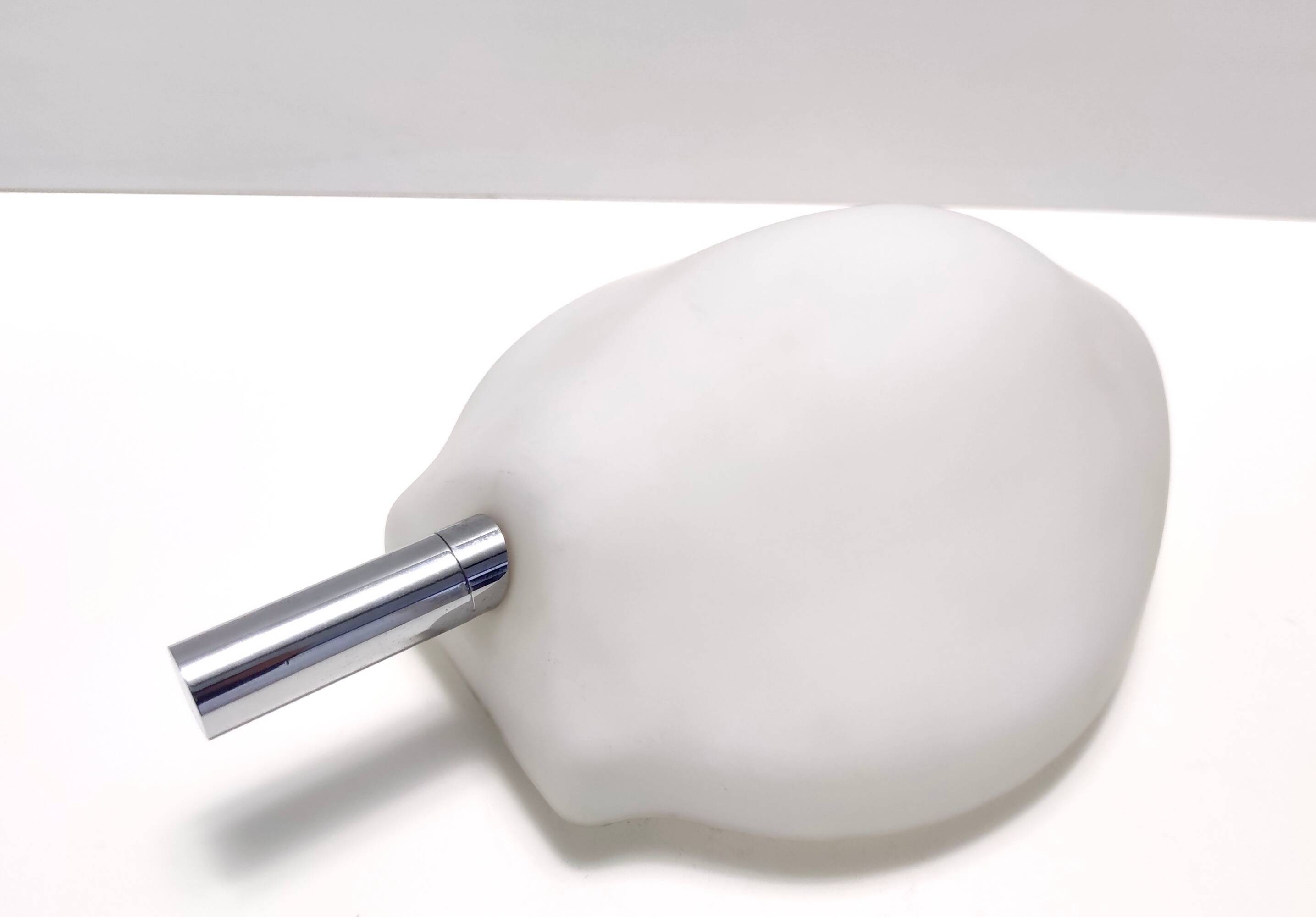 Postmodern Opaline Glass Sconce No. 2299 by Fontana Arte, Italy