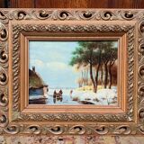 Tableau "patinage d'hiver".