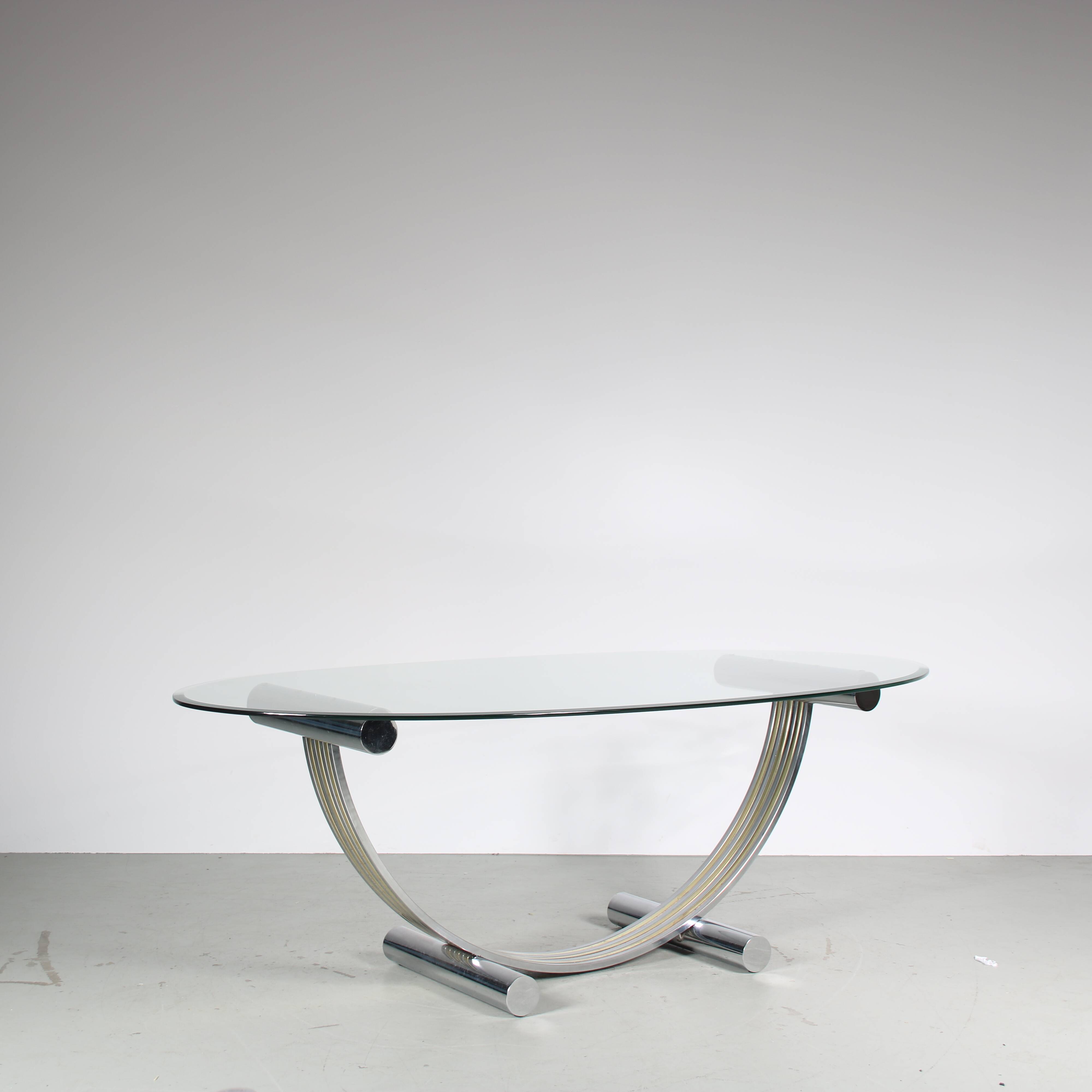 1970s Romeo Rega dining table from Italy