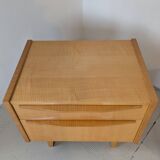 Pair of bedside tables in light wood