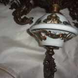 Old bronze chandelier