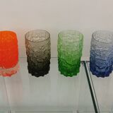 Service of 6 glasses by Geoffrey Baxter by Whitefriars, England 1960