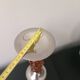 Vintage amber candlestick