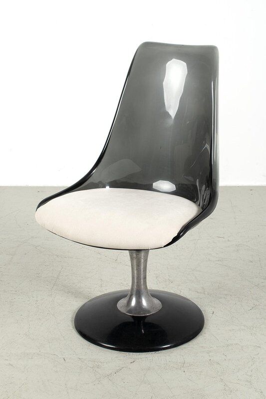 Chaises Tulipe en acrylique par Chromcraft, ensemble de 4