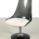Chaises Tulipe en acrylique par Chromcraft, ensemble de 4