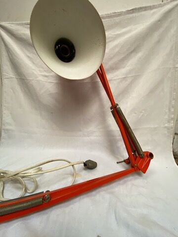 Orange architect's lamp, 1970