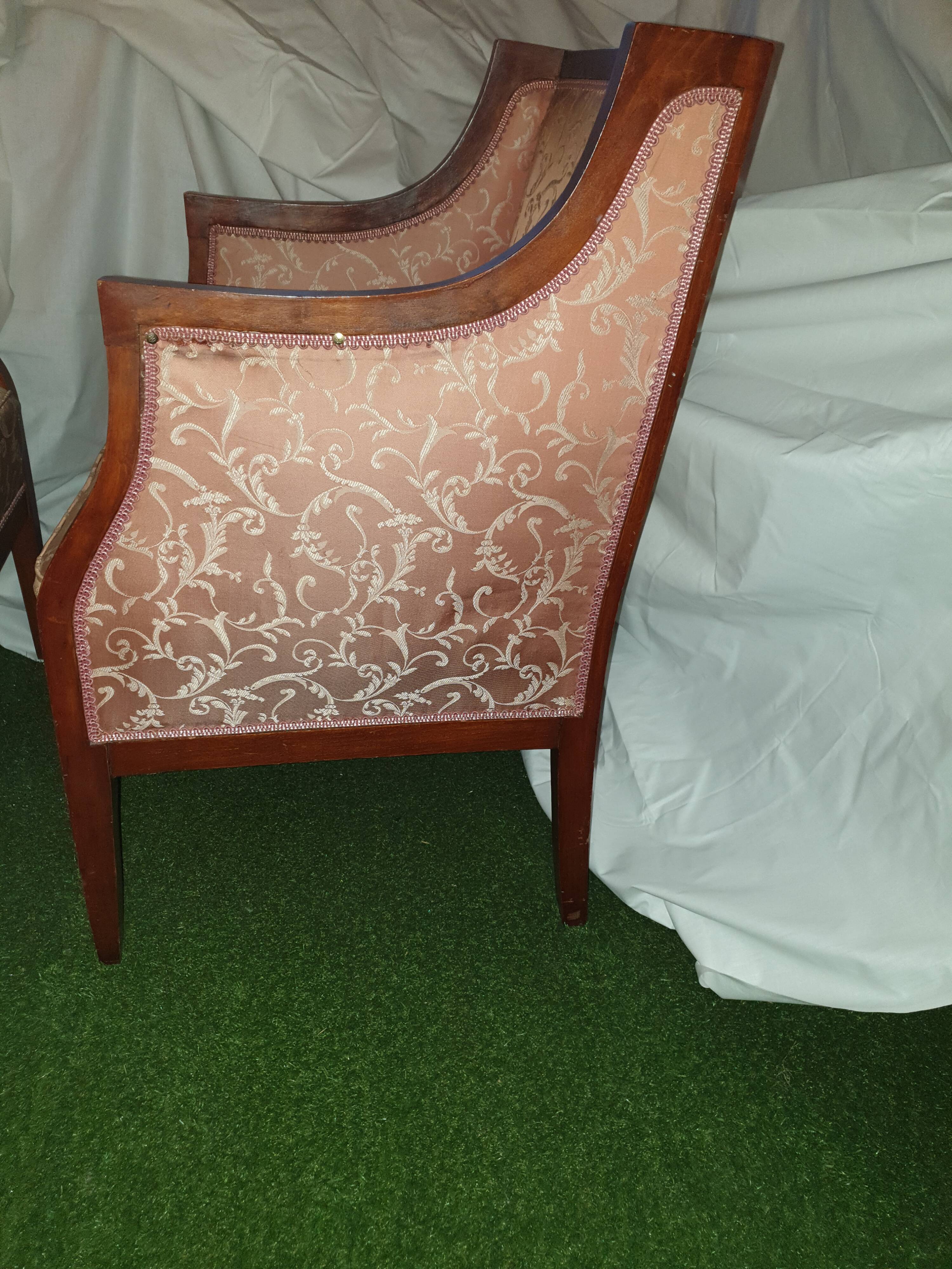 Paire de bergère art deco