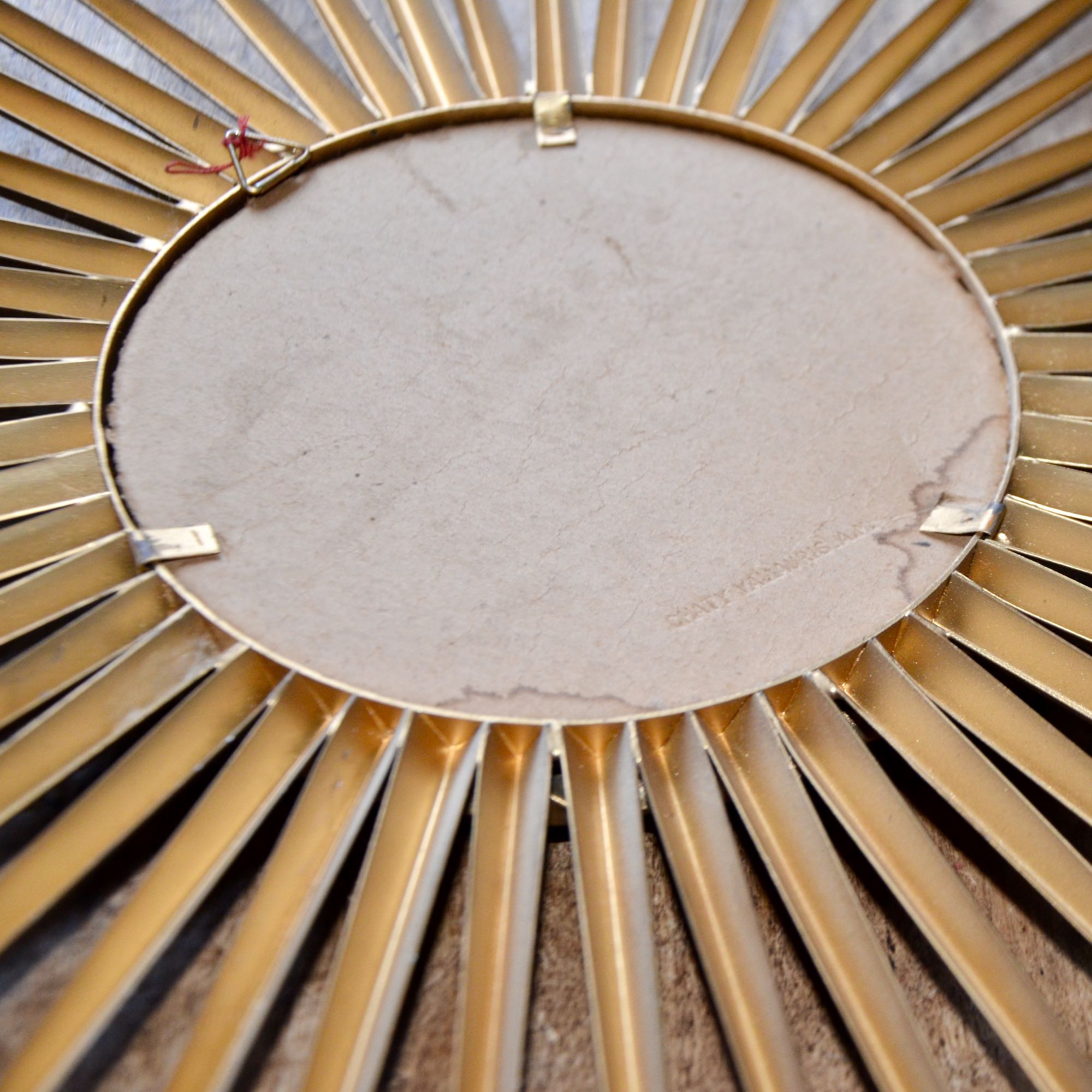 Mirror Chaty Vallauris bulging 50s signed - 50cm