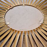 Mirror Chaty Vallauris bulging 50s signed - 50cm