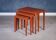 Tables Gigognes en Teck par Severin Hansen pour Haslev Møbelfabrik, 1950s, Set de 3