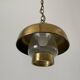 Brass and bubble glass ceiling light, 1960s, Germany