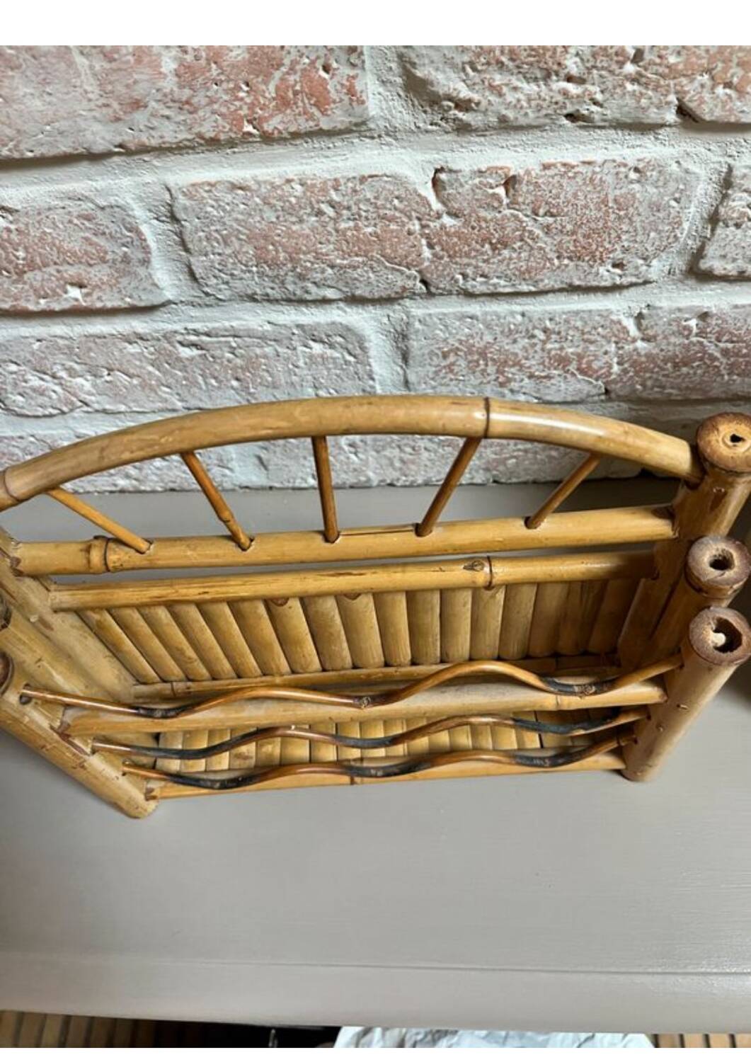Bamboo letter holder