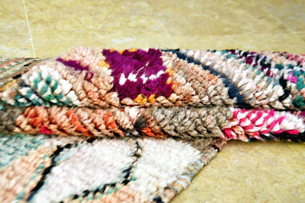 Moroccan Berber carpet hallway Boujaad 288 x 68 cm New